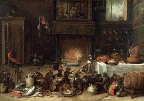 Appraisal: TENIERS DAVID D J Antwerpen - Br ssel Nachfolger Affen