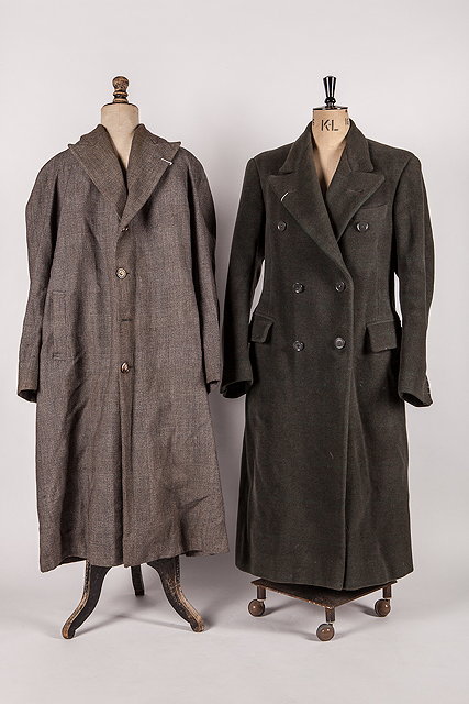 Appraisal: Two men's William Jardine Sons wool coats a long brown