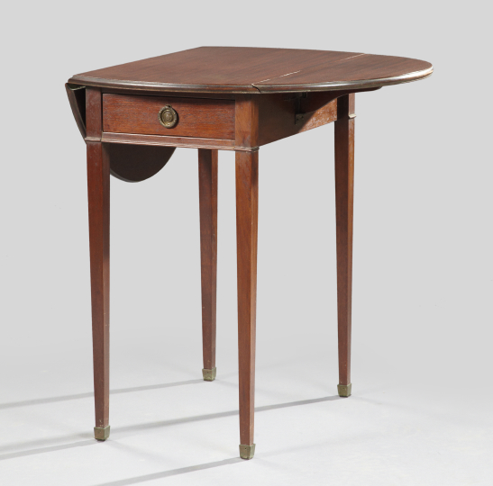 Appraisal: George III-Style Mahogany Drop-Leaf Pembroke Table second quarter th century