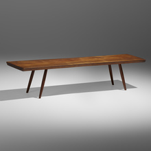 Appraisal: George Nakashima EARLY COFFEE TABLE Nakashima StudioUSA American black walnut