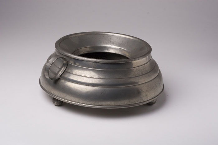 Appraisal: PEWTER CUSPIDOR ROSWELL GLEASON - Dorchester Massachusetts - Maker's mark