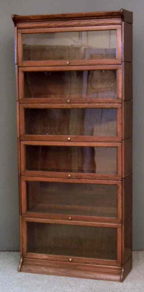 Appraisal: A s oak six tier sectional bookcase of Globe Wernicke