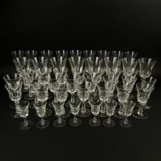 Appraisal: Set of Forty Four Val St Lambert Senlis Crystal Glasses