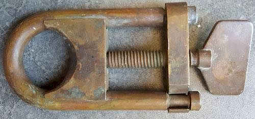 Appraisal: DESCO Jack Browne brass suit clamp Item G DESCO Jack