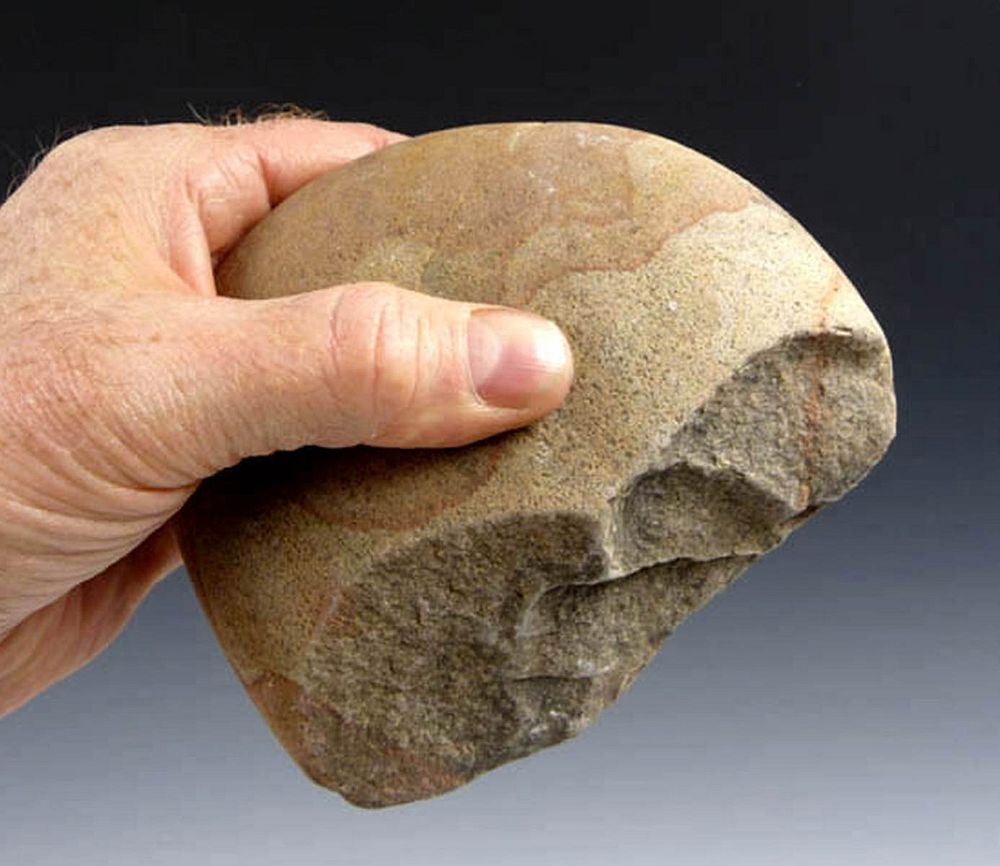 Appraisal: Superb Paleolithic Portugal Oldowan Stone Axe Tool Western Europe Portugal