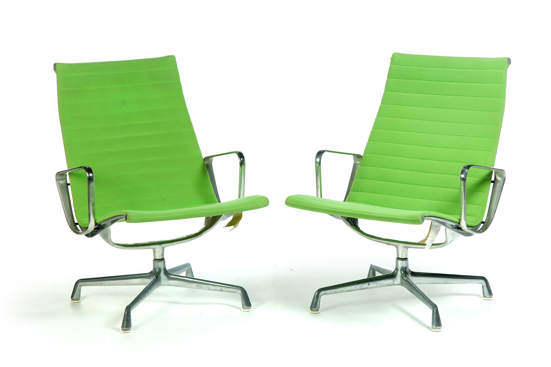 Appraisal: PAIR OF ALUMINUM GROUP LOUNGE CHAIRS BY CHARLES AND RAY