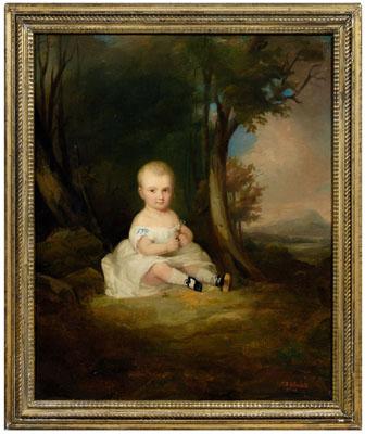 Appraisal: Jacob D Blondell painting New York - portrait of a