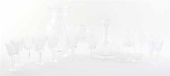 Appraisal: Waterford crystal collection stems H '' vases H '' and