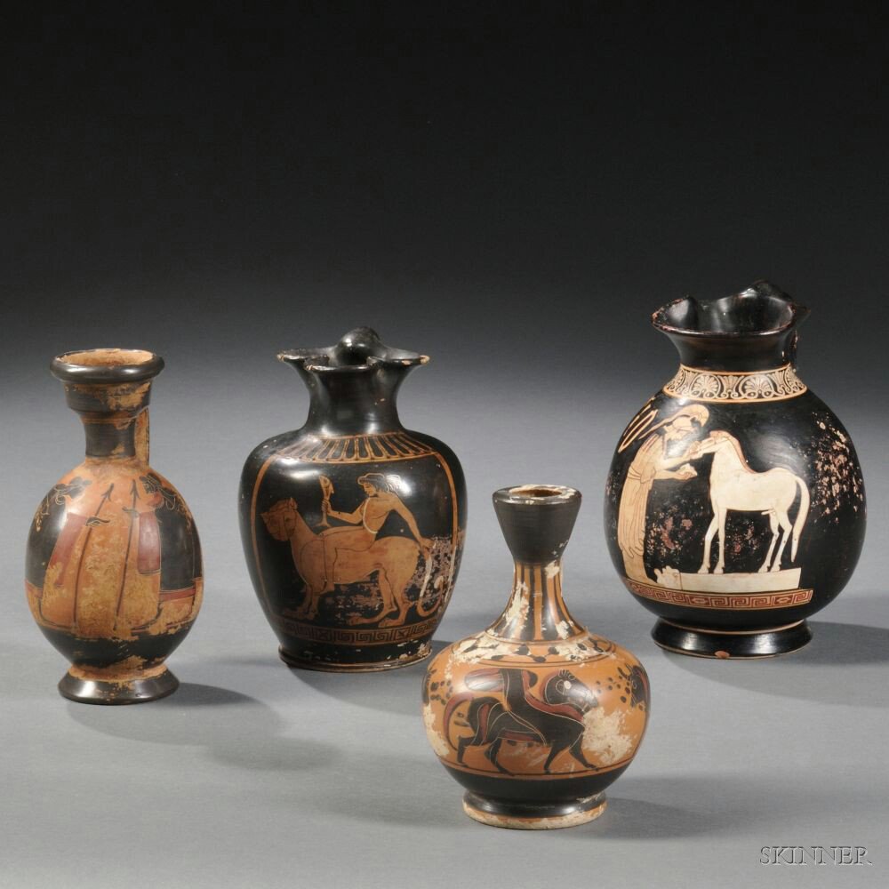 Appraisal: Four Grand Tour Ceramic Vessels Italy late th century two