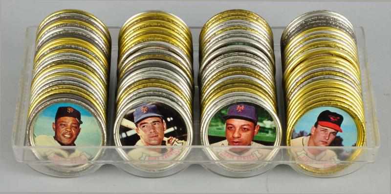 Appraisal: Lot of Approx Topps Baseball Coins Description Coins are made