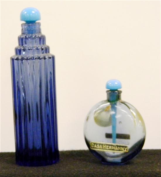 Appraisal: Commercial perfume bottles TWO R LALIQUE WORTH PERFUME BOTTLES Including