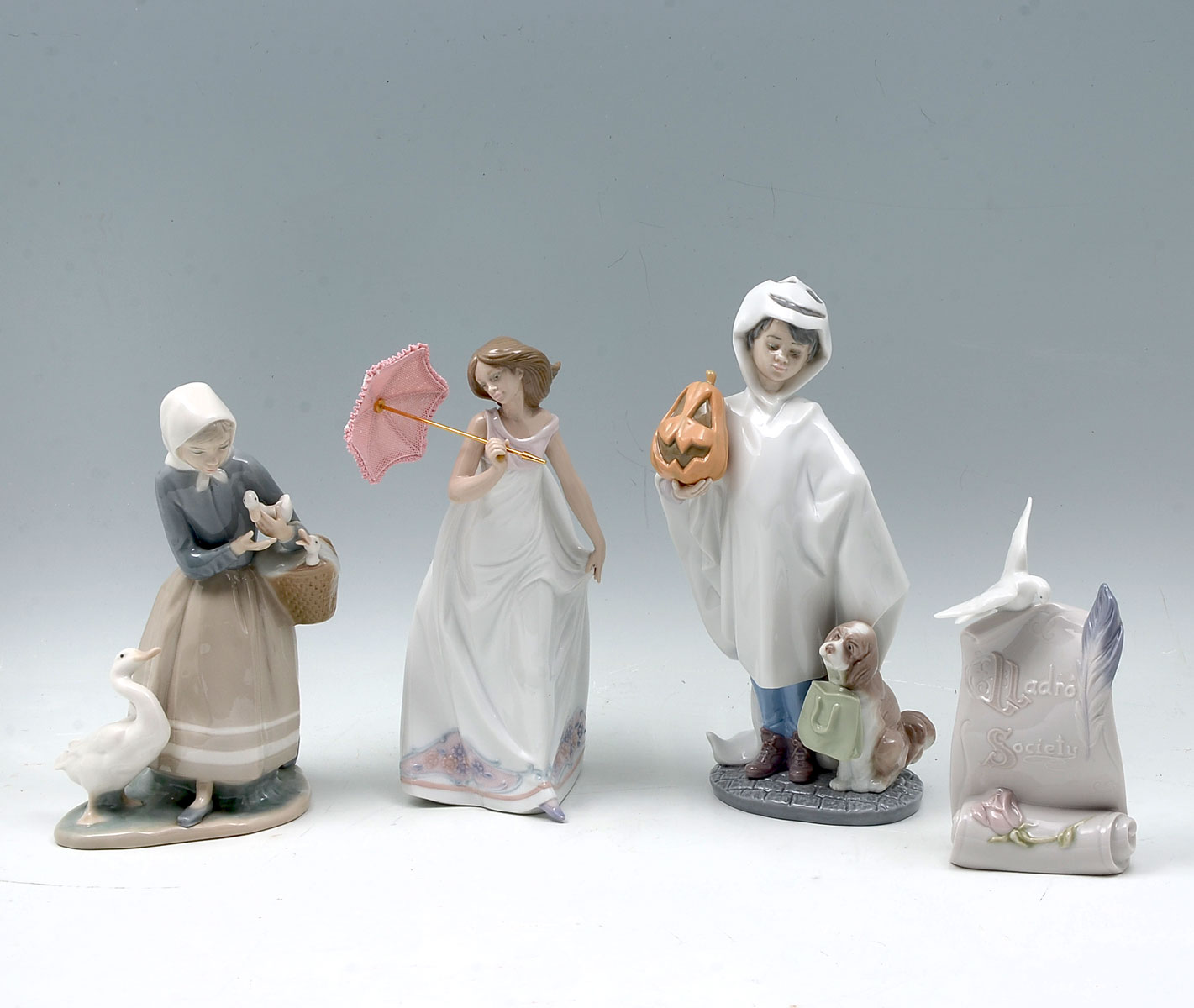 Appraisal: PC LLADRO FIGURINES ''Afternoon Promenade'' Lladro Society Figurine ''Trick or