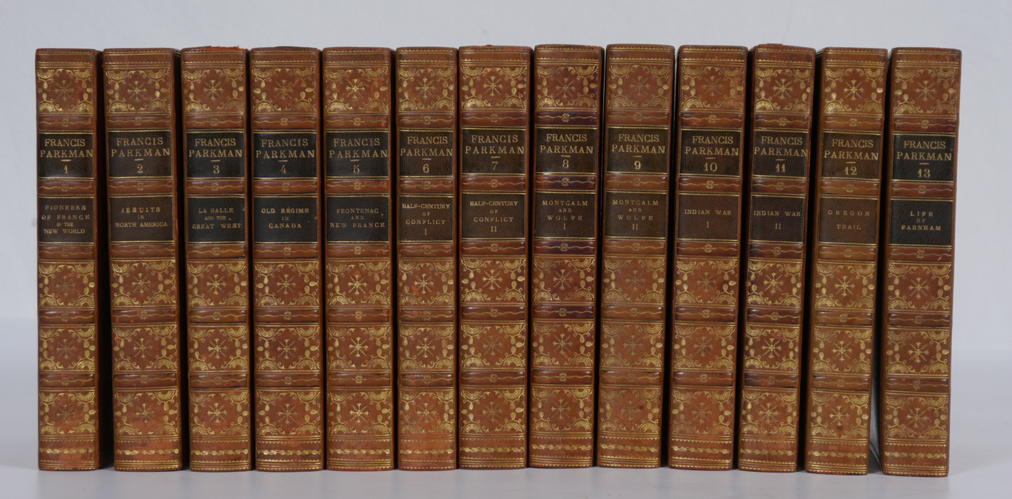 Appraisal: PARKMAN Francis volumes ''Francis Parkman Works'' New Library Edition full