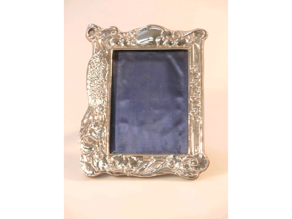 Appraisal: An Edward II silver photograph frame oblong cast in low