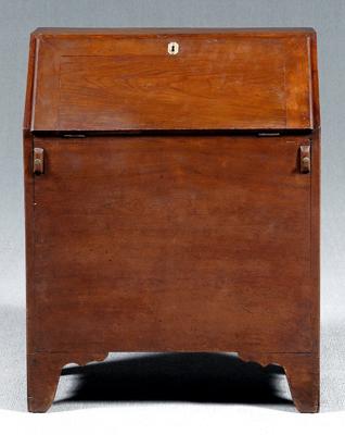 Appraisal: Diminutive Kentucky sugar desk walnut with poplar secondary dovetailed case