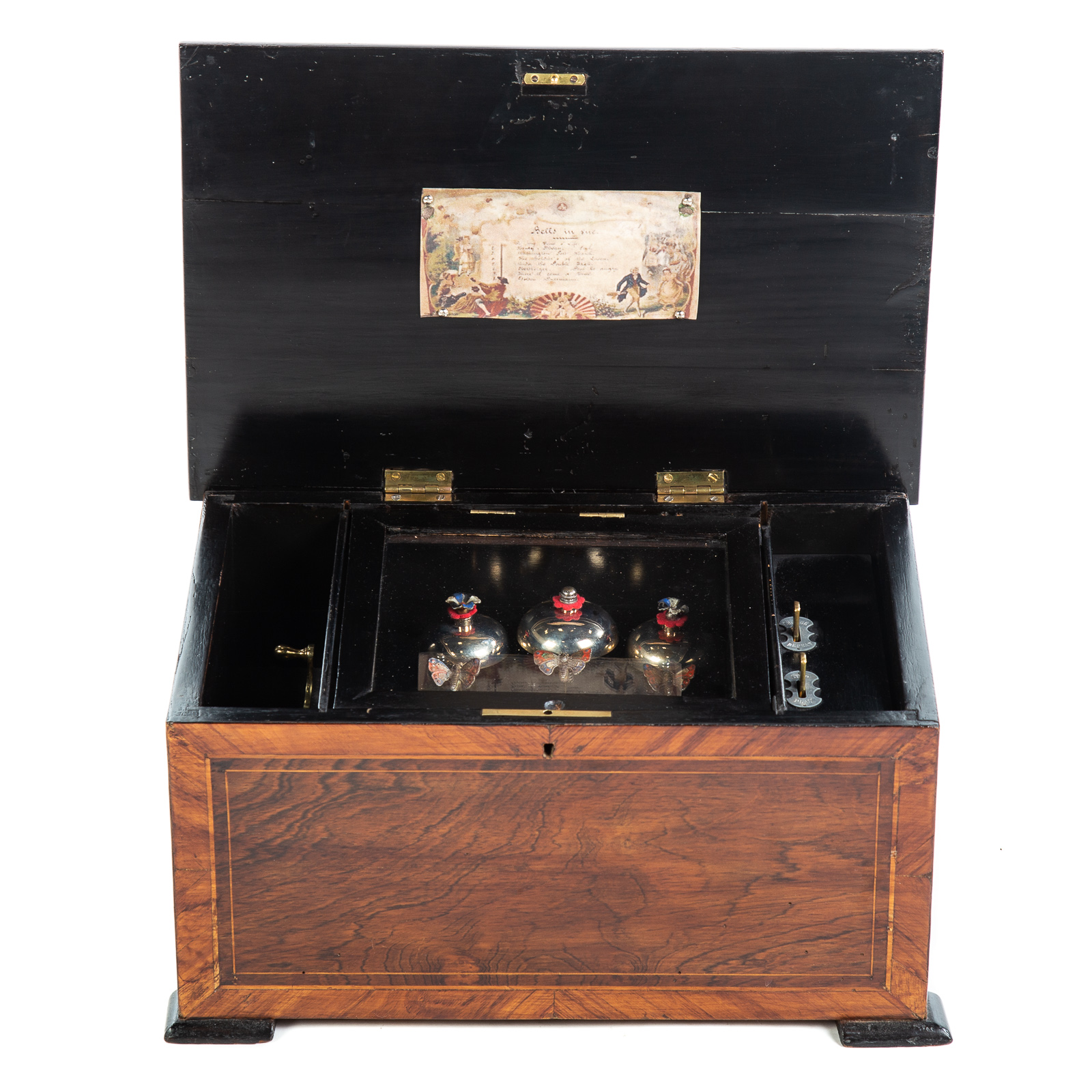 Appraisal: SWISS EIGHT AIR CYLINDER MUSIC BOX Late th century inlaid