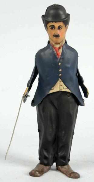 Appraisal: Tin Litho Charlie Chaplin Walking Wind-Up Toy Working Lead feet