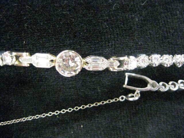 Appraisal: Diamond Bracelet diamonds totaling carats in platinum and k white