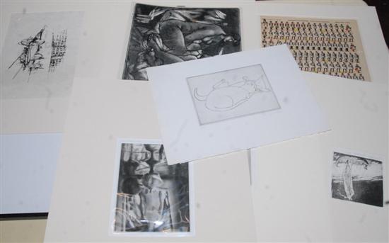 Appraisal: A Solander Of Works on Paper Approx pc of art