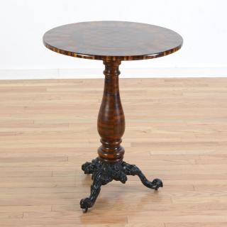 Appraisal: Continental tilt top inlaid games table Continental tilt top inlaid