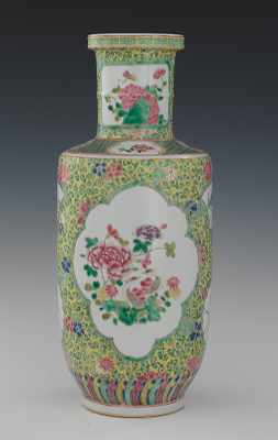 Appraisal: A Chinese Famille Rose Porcelain Vase Tall porcelain vase with