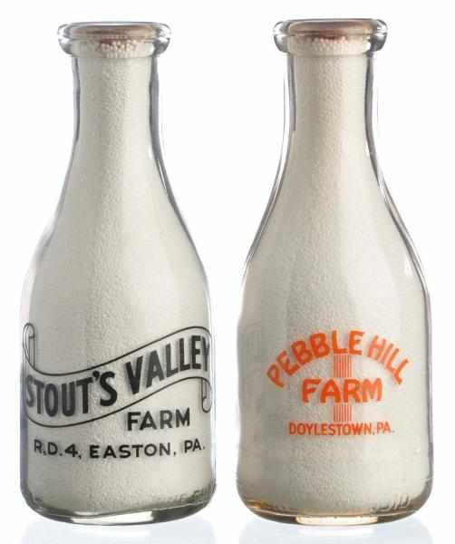 Appraisal: Lot of Pennsylvania Milk Bottles Description Lot includes one bottle