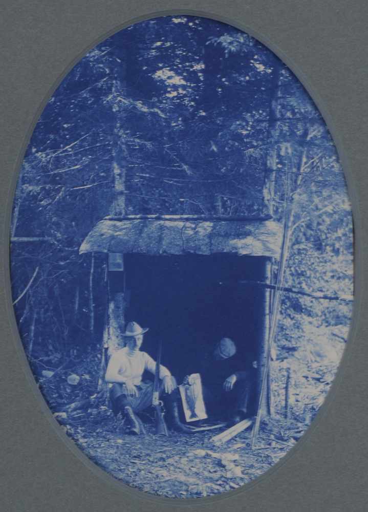 Appraisal: UNKNOWN C THE DAY'S CATCH Cyanotype print Provenance Property from