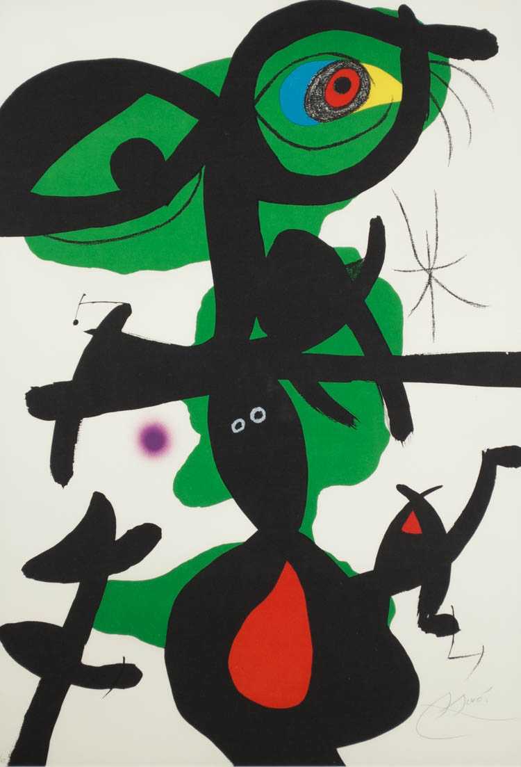 Appraisal: JOAN MIRO COLOR LITHOGRAPH Spain France - Plate from Oda