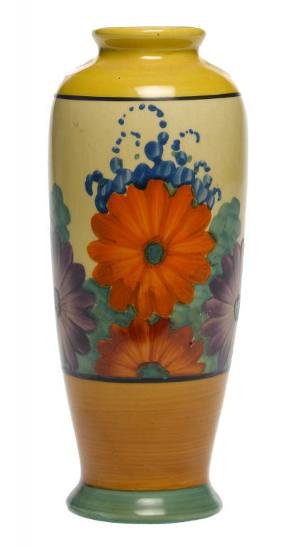 Appraisal: CLARICE CLIFF AN A J WILKINSON GAYDAY SHAPE VASE cm