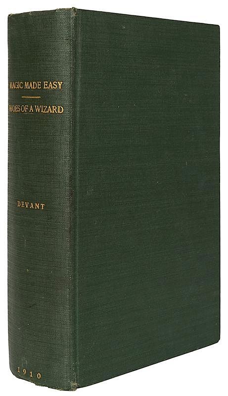 Appraisal: Bound Volume of Devant s Works from Cardini s Library