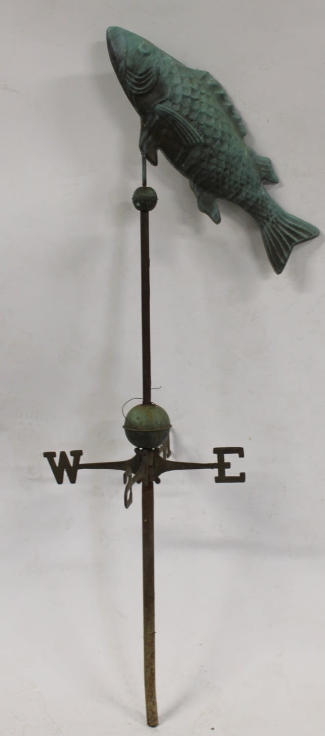 Appraisal: Antique Fish Weathervane From a Rye NY estate Dimensions H