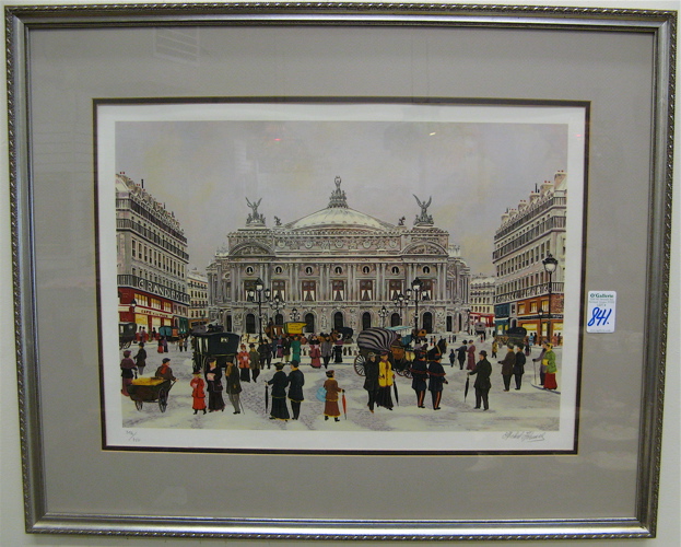 Appraisal: MICHEL HERMEL SERIGRAPH French born Titled Place de L'Opera Signed