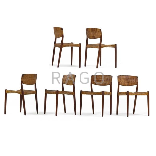 Appraisal: MADSEN AND LARSEN WILLY BECK Set of six chairs Condition