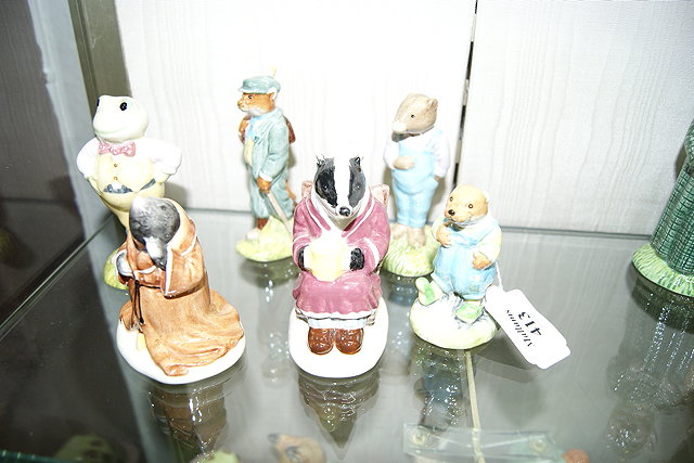 Appraisal: SIX BOXED ROYAL ALBERT WIND IN THE WILLOWS PORCELAIN FIGURES