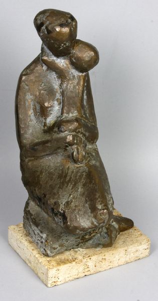 Appraisal: John Cavanaugh American - bronze mother and child h x