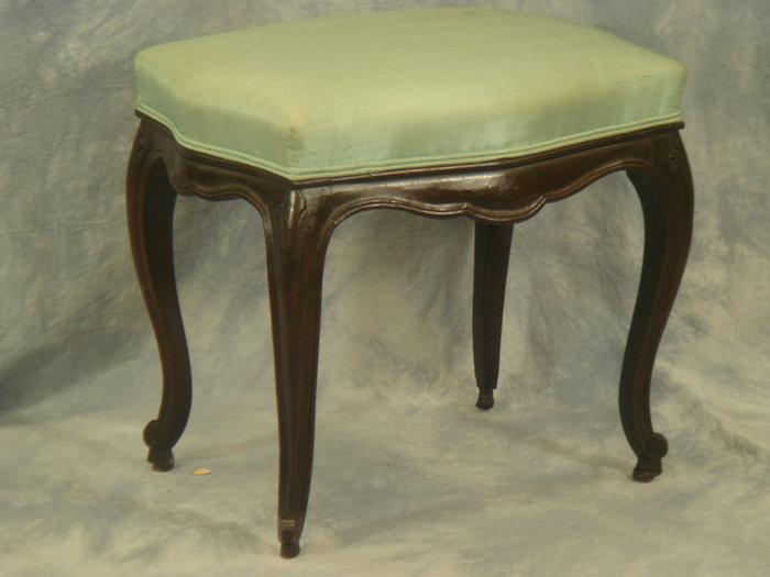 Appraisal: Carved walnut Victorian footstool w x d x t Estimate