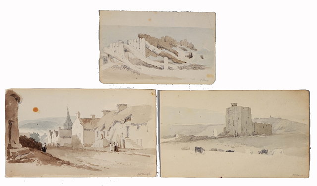 Appraisal: A COLLECTION OF FIFTEEN DRAWINGS AND SKETCHES by Samuel Prout