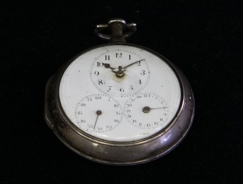 Appraisal: A George III silver pair cased pocket watch by Daniel