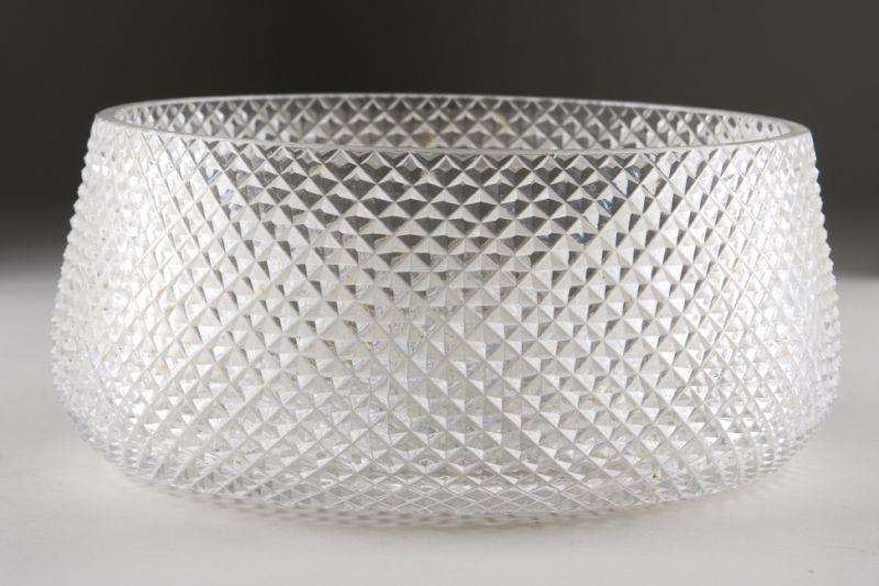 Appraisal: Cut Crystal Center Bowl Probably Irish late th century all