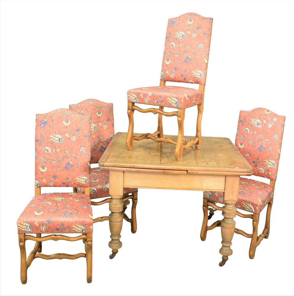 Appraisal: Five Piece Lot to include an English square extendable table