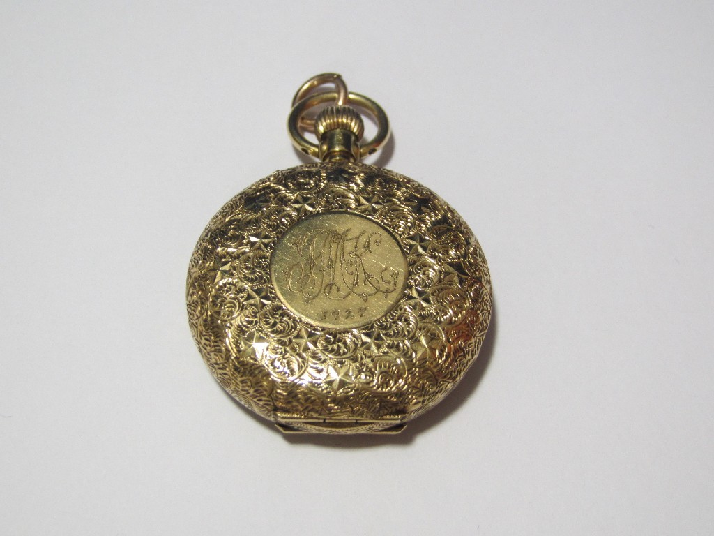 Appraisal: A ladies Victorian ct gold pocket watch the face with