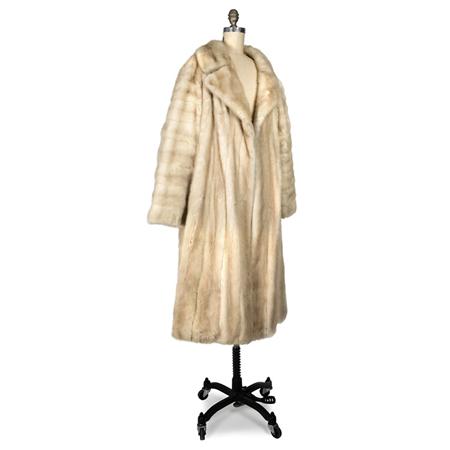 Appraisal: Champagne Mink Full Length Coat Estimate nbsp nbsp nbsp -