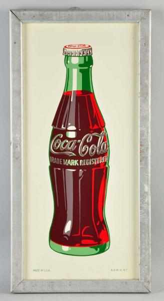 Appraisal: Tin Wood Coca-Cola Bottle Sign Description Complete with the original