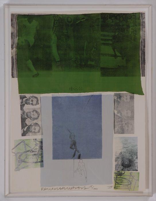 Appraisal: ROBERT RAUSCHENBERG - SHOOT FROM THE MAIN STEM from a