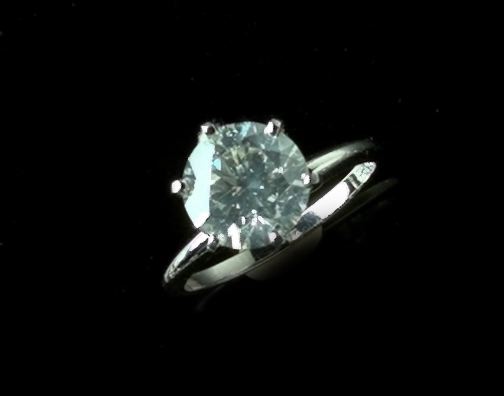 Appraisal: Platinum and Diamond Solitaire Engagement Ring featuring one -carat prong-set