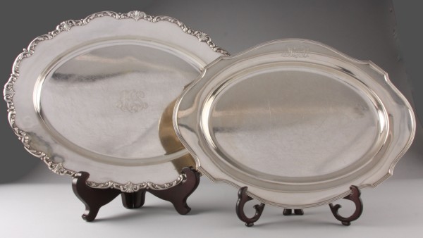 Appraisal: Two trays in lot One J E Caldwell Co monogrammed