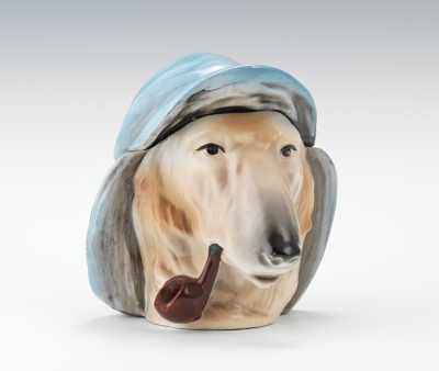 Appraisal: A Figural Tobacco Humidor of a Sailor Dog with Pipe