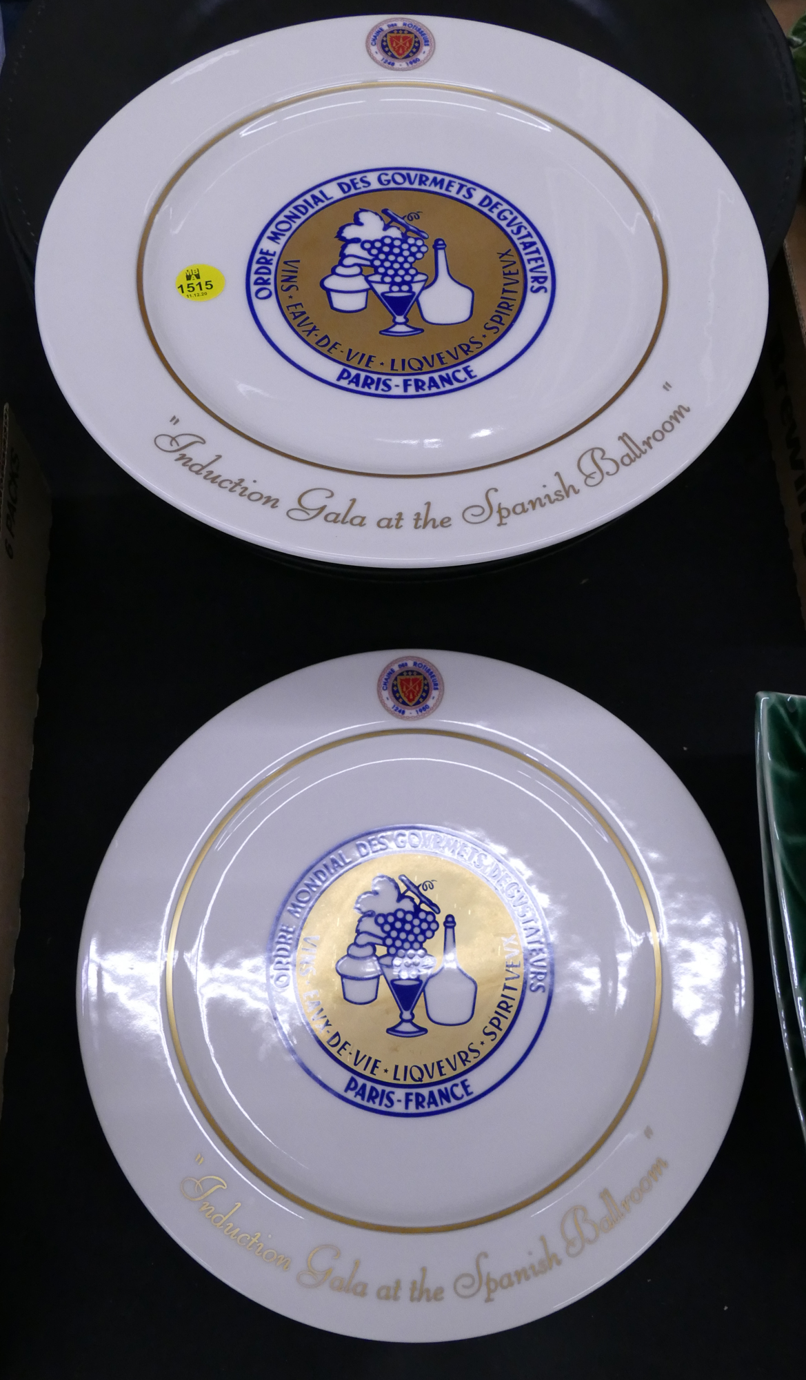 Appraisal: pc Fairmont Olympic Hotel Limited Edition Homer Laughlin Plates- Induction