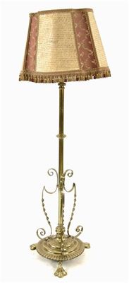 Appraisal: A late Victorian brass standard lamp in cm h in