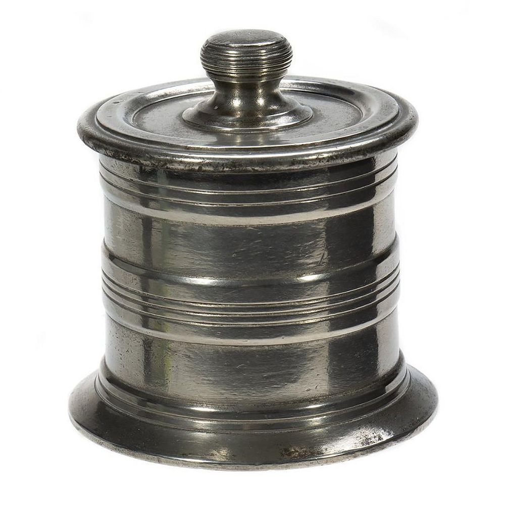 Appraisal: Pewter Tobacco Jar Purportedly the weighted design for Naval use